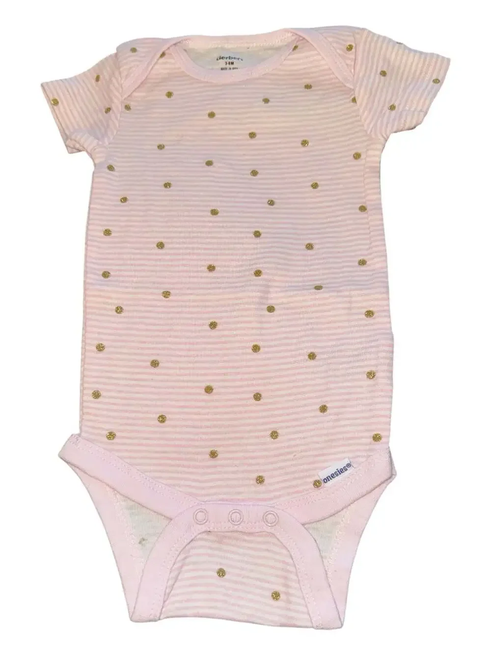 Baby Bodysuits Mixed Brands 3-Piece Bundle Set 3-6 Month